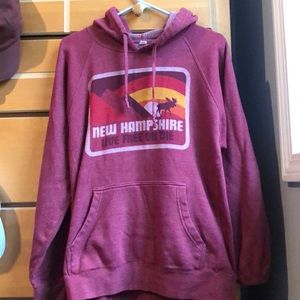 Men’s, New Hampshire “leave free or die” hoodie.
